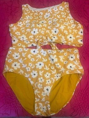 Lime Ricki 2 Piece Swim Suit